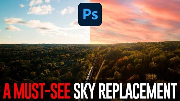 QUICKLY learn the SKY REPLACEMENT tool in Photoshop CC 2021