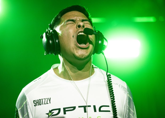 TORONTO, ON, May 16, 2024: Anthony 'Shotzzy' Cuevas-Castro celebrates after a win during Toronto Ultra Major III.