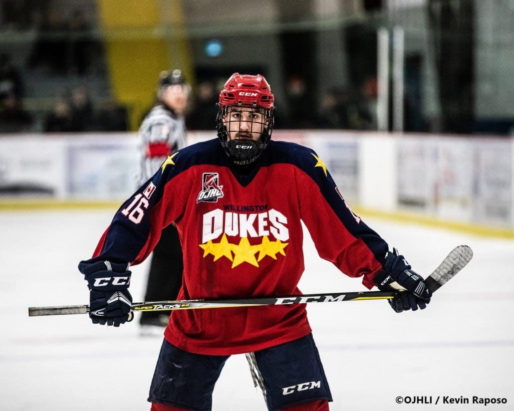 Ontario Junior Hockey League, Buckland Cup Championship Series. Game three between the Wellington Dukes and Georgetown Raiders
