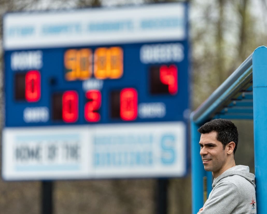 League1 Ontario soccer game between Oakville Blue Devils and Alliance United