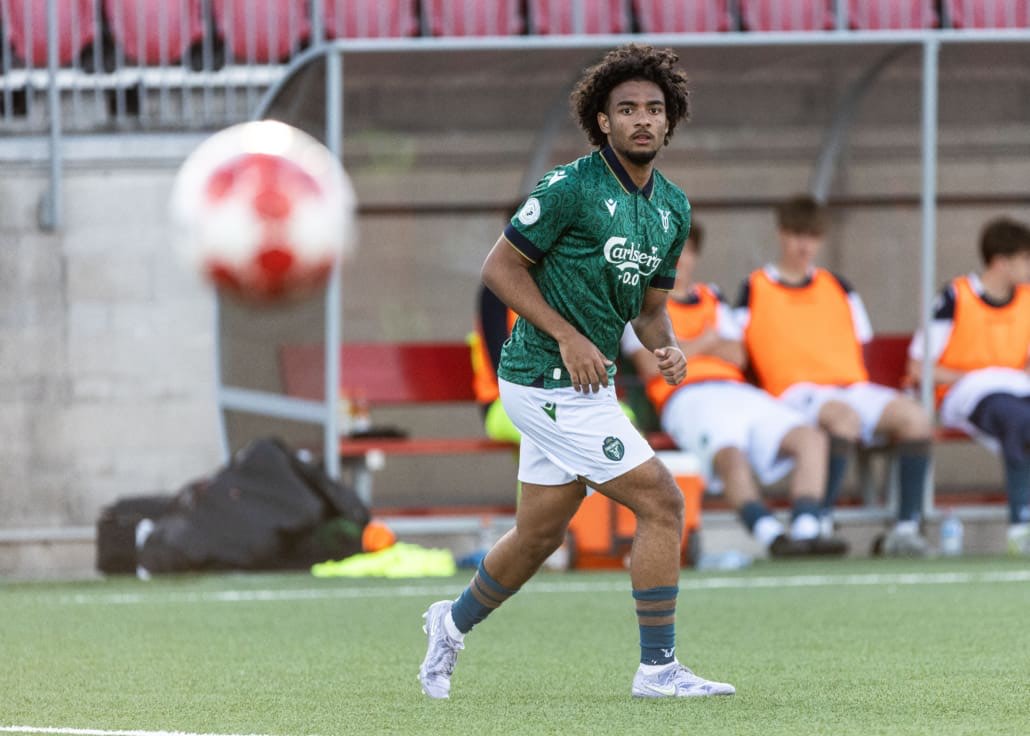 League1 Ontario soccer action between Waterloo United and York United Academy on April 27, 2025 at York Lions Stadium in Toronto
