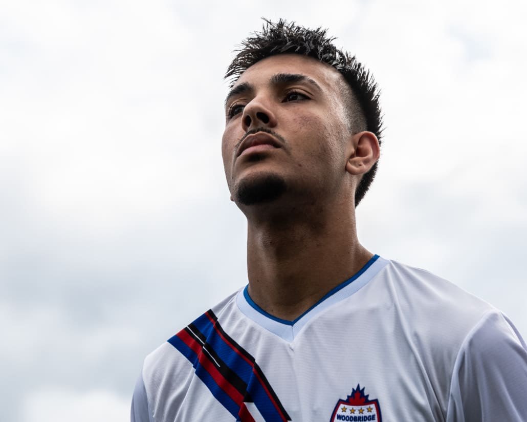 League1 Ontario soccer game between Oakville Blue Devils and Woodbridge Strikers