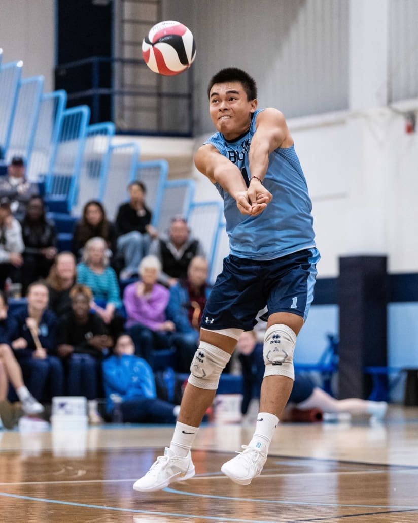Ontario Colleges Athletic Association (OCAA) volleyball action between Sheridan and Cambrian on November 3, 2024 at Sheridan College in Oakville
