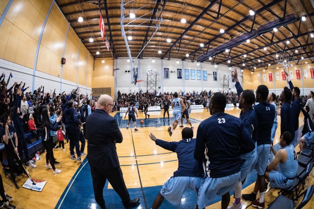 Sports Photography – OCAA (Ontario Colleges Athletic Association) Women's and Men’s Basketball, Sheridan Bruins vs. Humber Hawks in Brampton, Ontario, Canada at Sheridan College (Davis Campus)