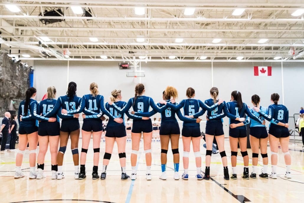 Ontario Colleges Athletic Association Championship semi-final women’s volleyball game between the Sheridan Bruins and the Niagara Knights