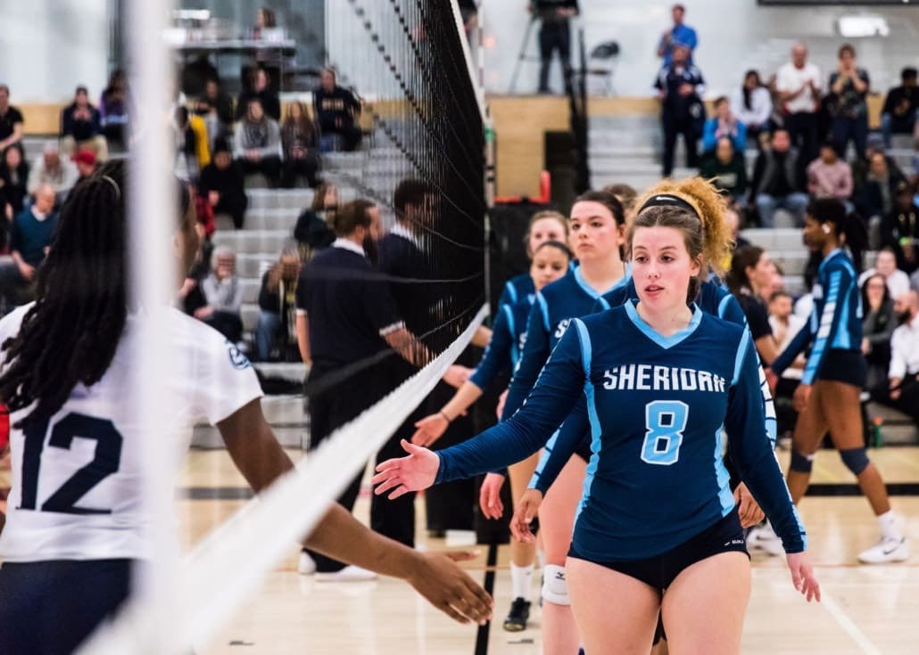 Ontario Colleges Athletic Association Championship semi-final women’s volleyball game between the Sheridan Bruins and the Niagara Knights