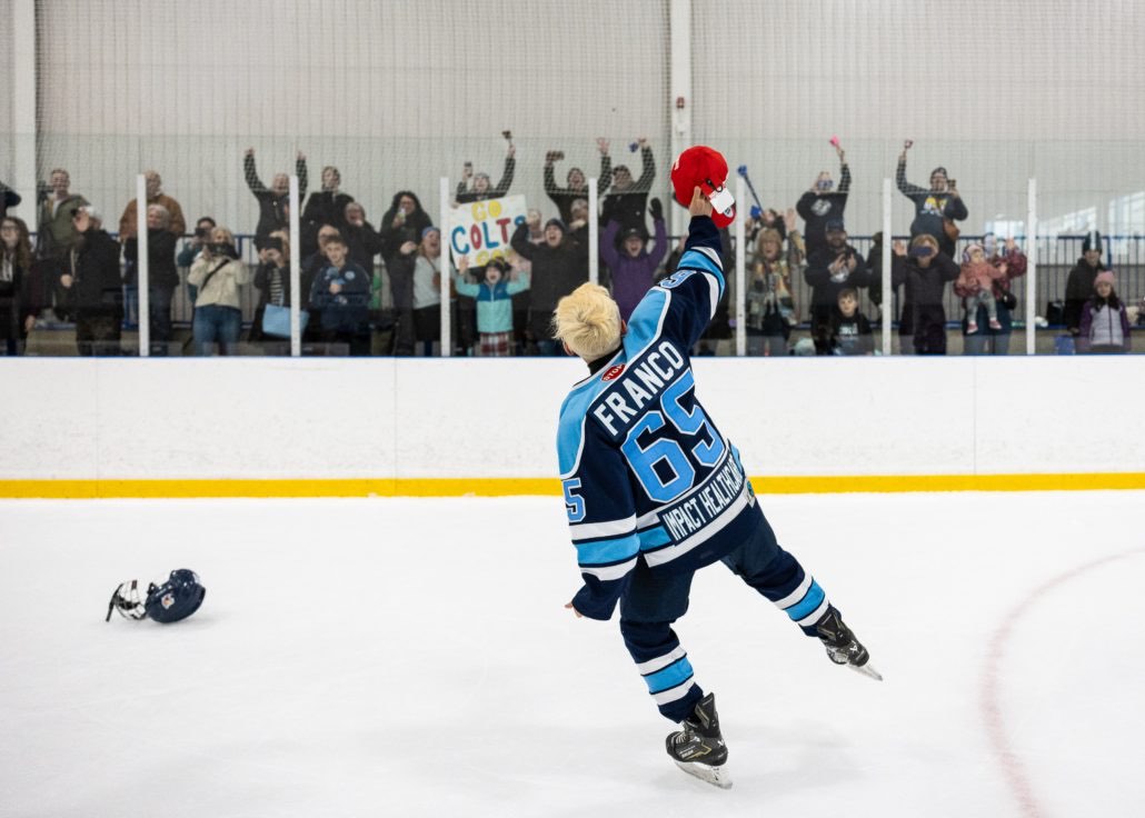 Ontario Minor Hockey Association championship action on March 29, 2026 at Sixteen Mile Sports Complex in Oakville