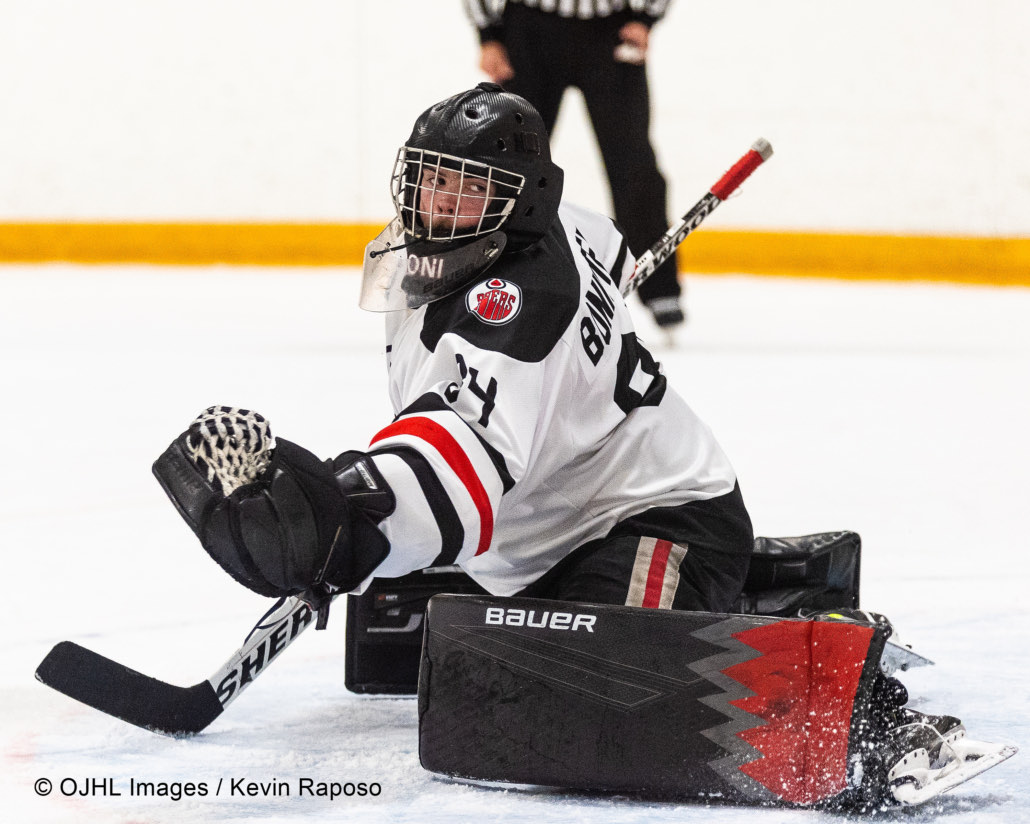 Ontario Junior Hockey League regular season game between the Brantford 99ers and the Burlington Cougars
