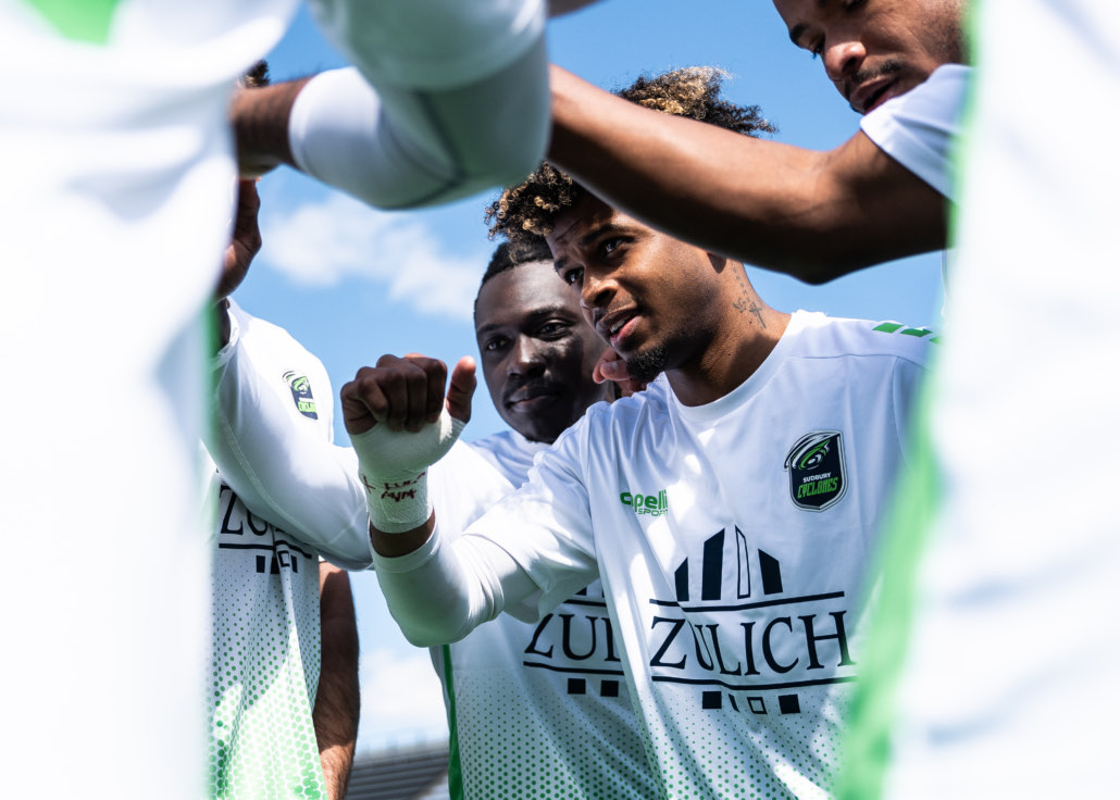 Ontario Premier League soccer game between Sudbury Cyclones and Hamilton United on April 11, 2026 at Ron Joyce Stadium in Hamilton