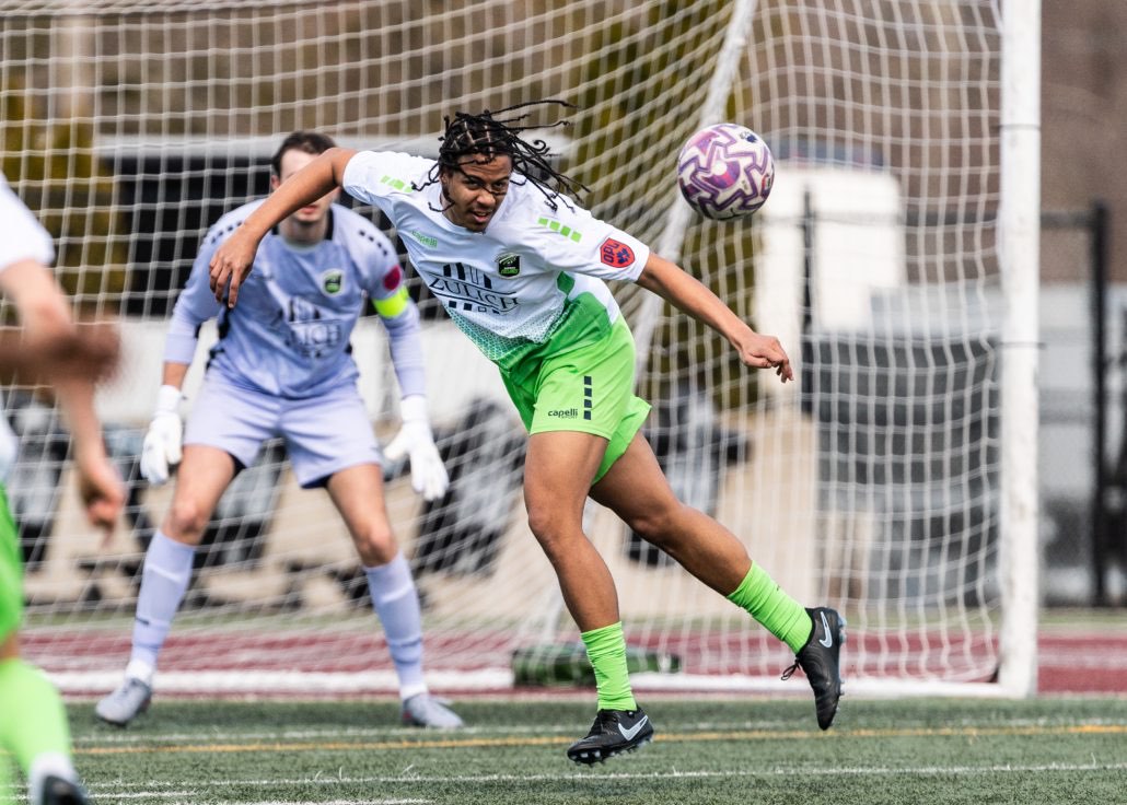 Ontario Premier League soccer game between Sudbury Cyclones and Hamilton United on April 11, 2026 at Ron Joyce Stadium in Hamilton