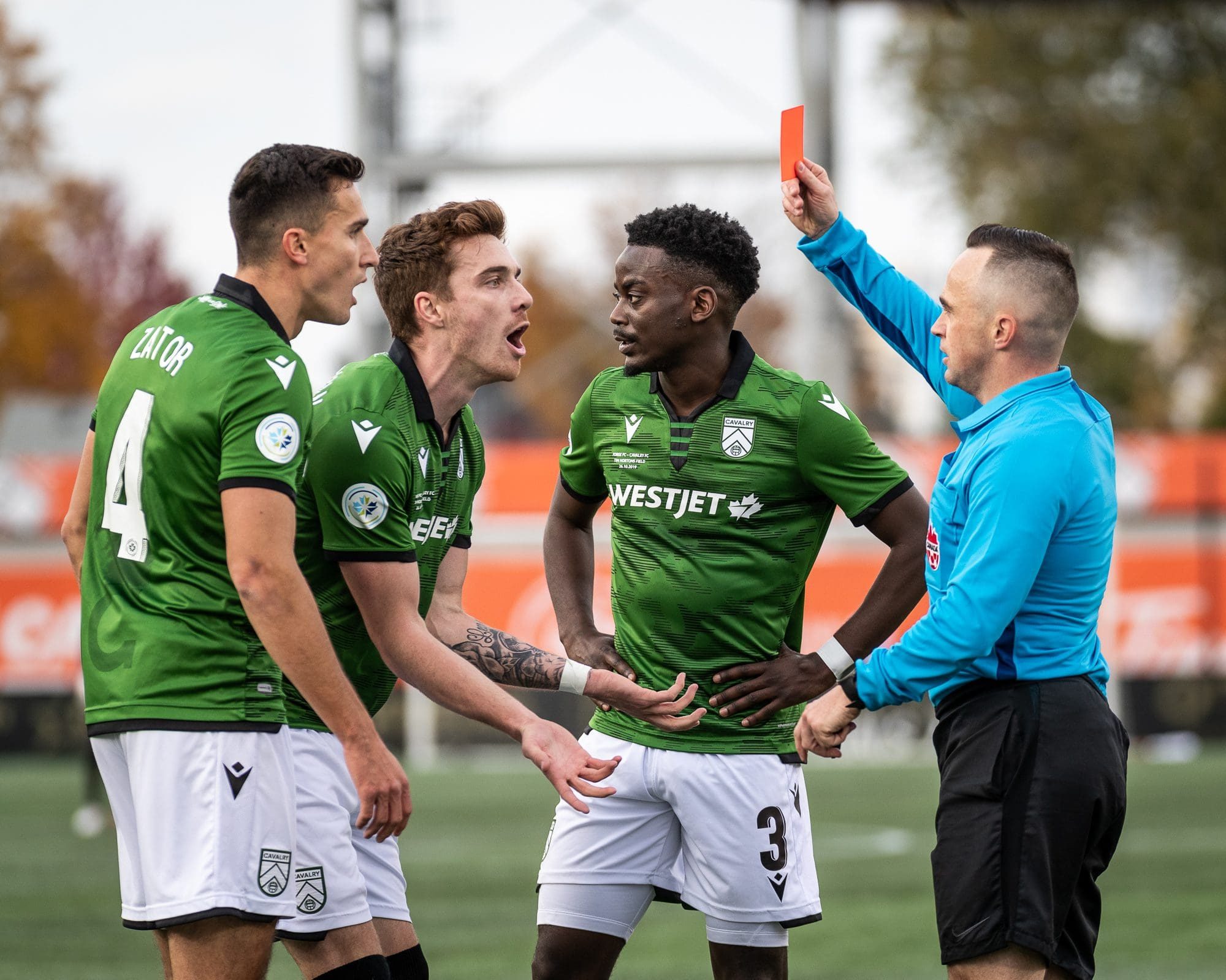 HAMILTON, ON – OCT 26, 2019: Canadian Premier League Finals between Forge FC and Cavalry FC.(Photo by Kevin Raposo / Canadian Premier League)