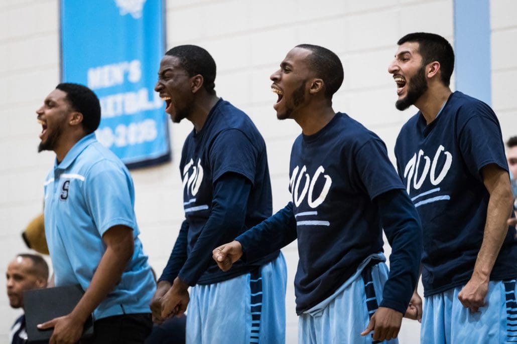BRAMPTON, ON – Feb. 4, 2017: Sheridan vs. Humber in OCAA basketball.