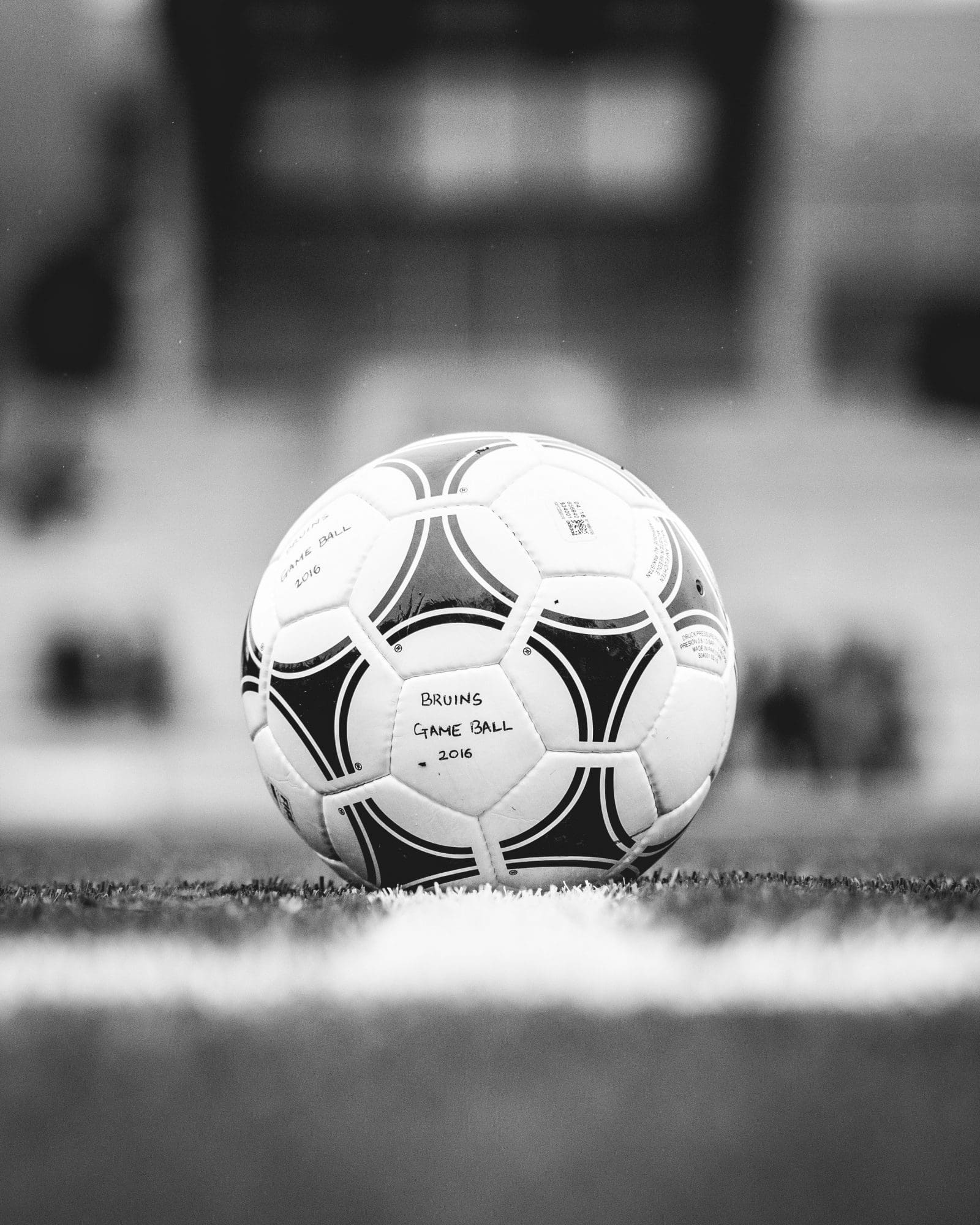black and white soccer photography