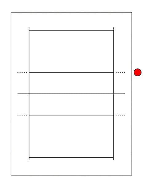 Volleyball Court Diagram - Spiking Line