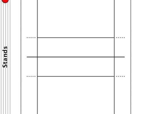 Volleyball Court Diagram - Stands