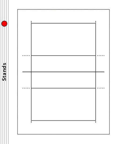 Volleyball Court Diagram - Stands