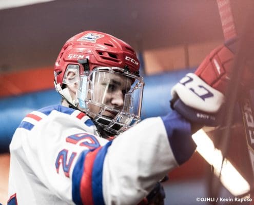 Ontario Junior Hockey League, post-season second round. Game six of the best of seven series between the Toronto Patriots and Oakville Blades