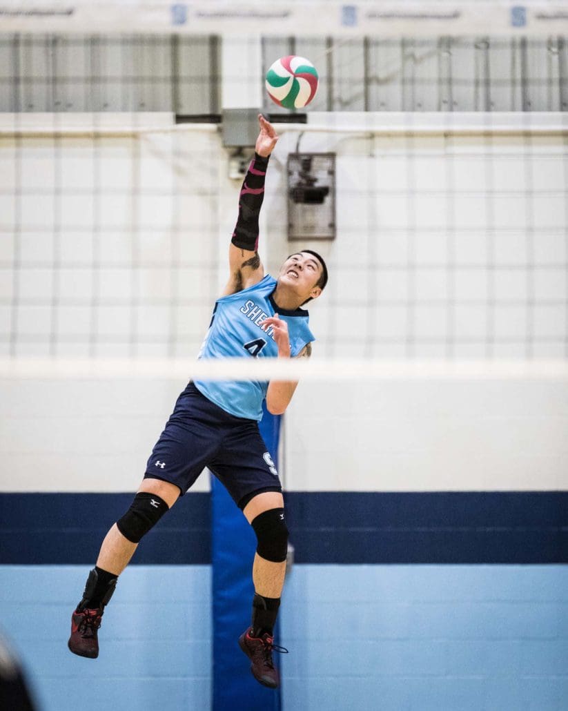 Sports Photography – OCAA Women's and Men's Volleyball, Sheridan Bruins vs. Conestoga Condors in Oakville, Ontario, Canada
