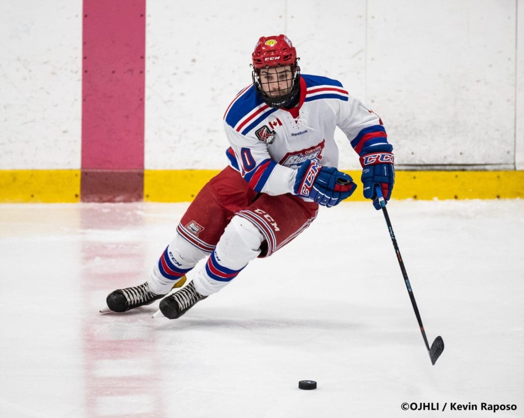 Sports Photography – OJHL (Ontario Junior Hockey League) Men’s Hockey, Marham Royals vs. Oakville Blades in Oakville, Ontario, Canada at Sixteen Mile Sports Complex