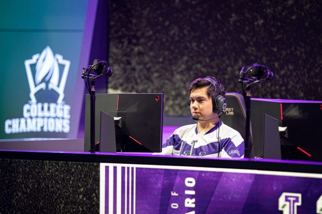 University of Western Ontario (Western University) vs. Michigan State, UC Irvine, and Maryville at the College League of Legends Championship in Los Angeles, California in 2019