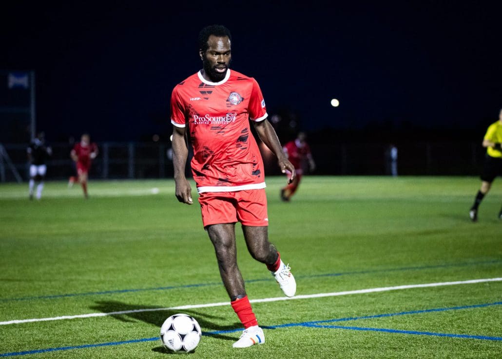 Sports Photography – League1 Ontario Regular Season, Men's Soccer, Durham United FA vs. North Mississauga SC in Mississauga, Ontario, Canada at Paramount Fine Foods Outdoor Turf Field