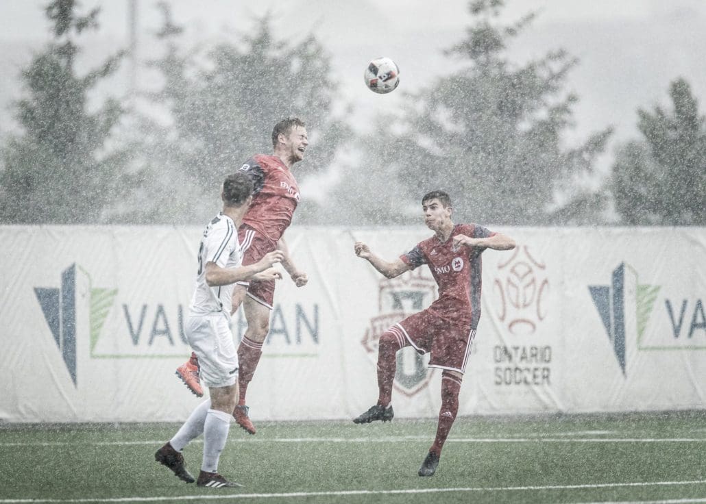 Sports Photography – League1 Ontario Regular Season, Men's Soccer, Windsor TFC vs. OSU Force in Toronto, Ontario, Canada at Ontario Soccer Centre