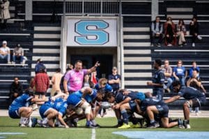 Ontario Colleges Athletic Association rugby game between the Georgian Grizzlies and the Sheridan Bruins