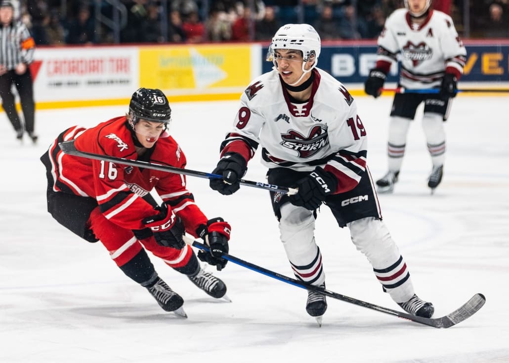 Ontario Hockey League game between the Guelph Storm and the Owen Sound Attack