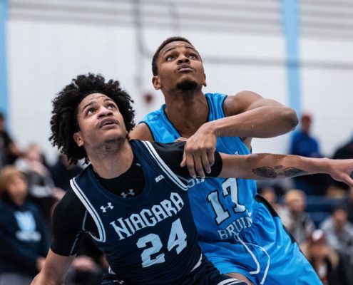 Ontario Colleges Athletic Association basketball game between the Niagara Knights and the Sheridan Bruins