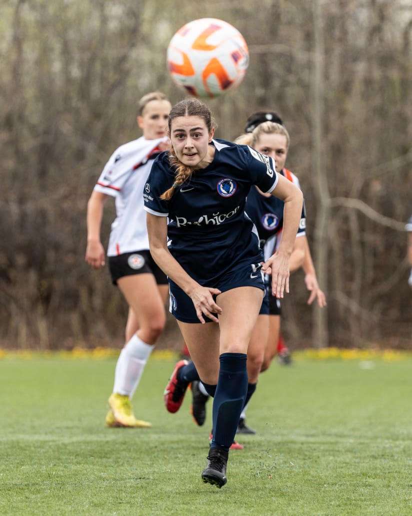 League1 Ontario soccer game between Oakville Blue Devils and Alliance United