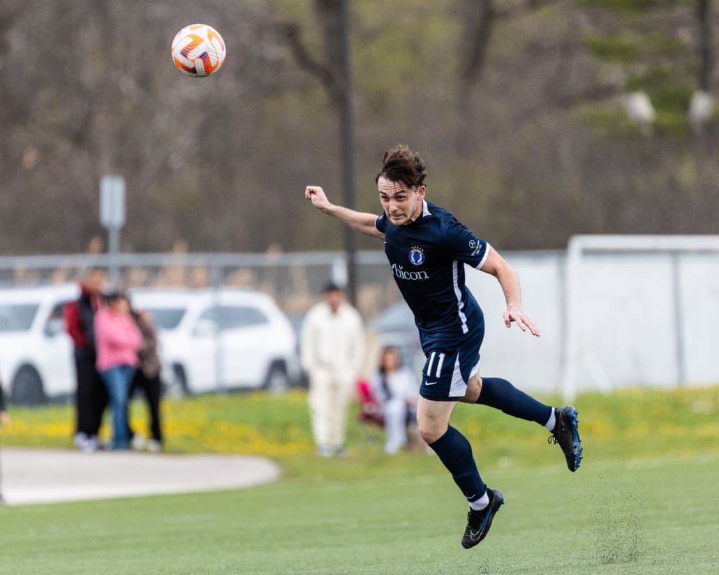 League1 Ontario soccer game between Oakville Blue Devils and Woodbridge Strikers