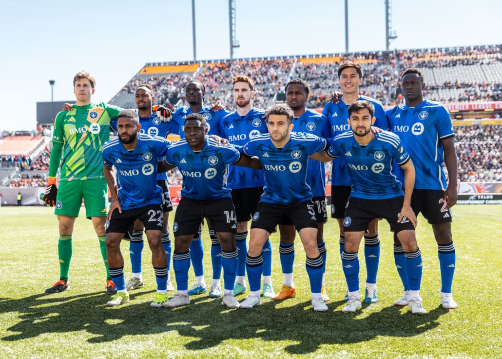 Canadian Championship action between CF Montréal and Forge FC on May 7, 2024 at Tim Hortons Field in Hamilton