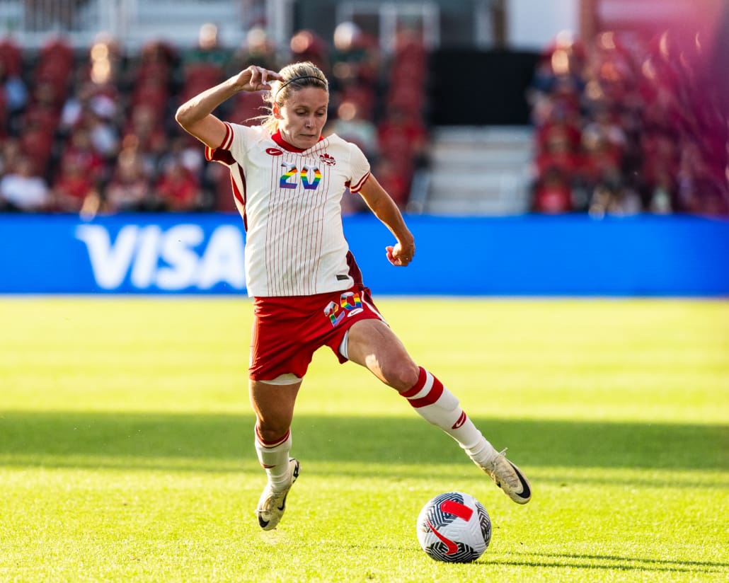 CONCACAF women's international soccer friendly between Mexico and Canada on June 4, 2024 at BMO Field in Toronto.