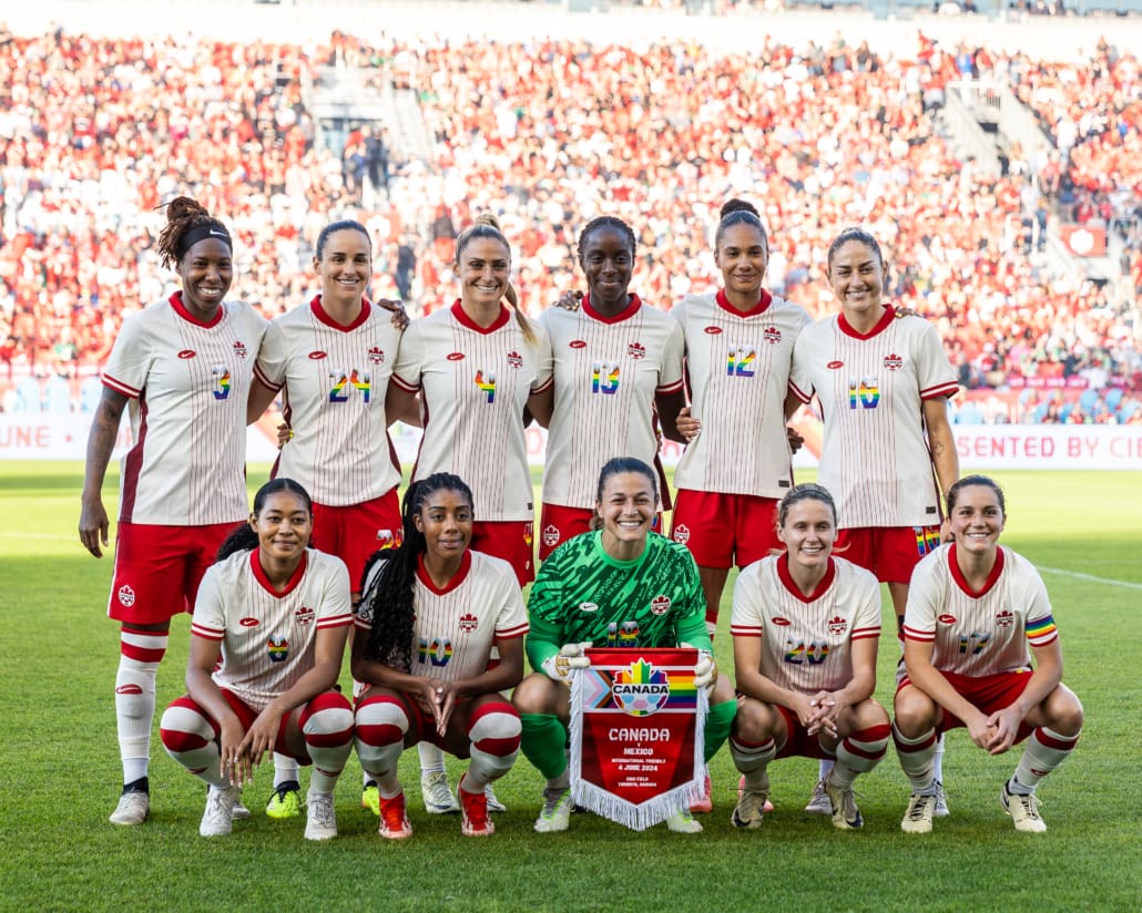 CONCACAF women's international soccer friendly between Mexico and Canada on June 4, 2024 at BMO Field in Toronto.