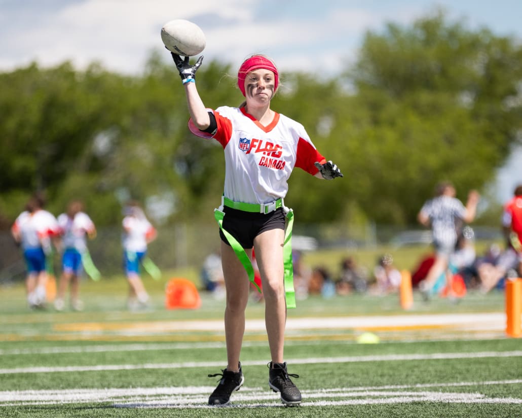 NFL Flag Regionals in Regina on June 8, 2024 at the University of Regina.