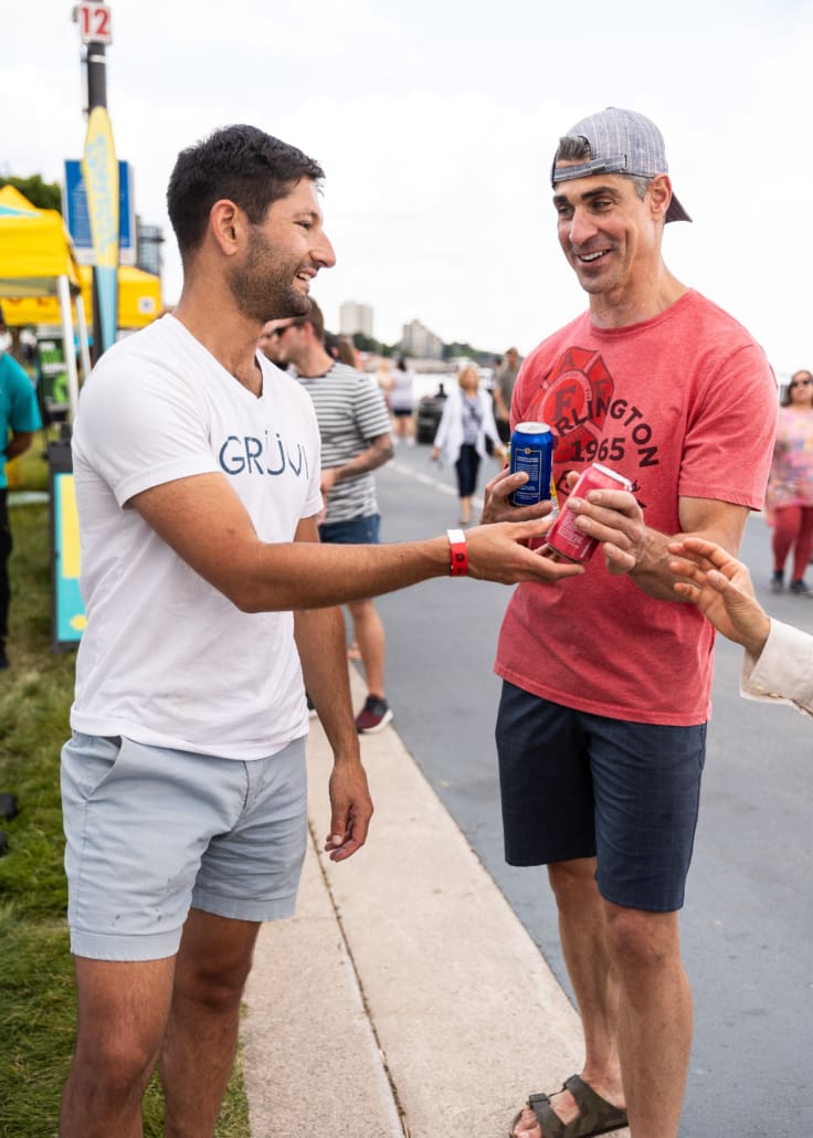 Corporate event photography for Grüvi at the Sound of Music Festival in Burlington on June 14, 2024 at Spencer Smith Park.