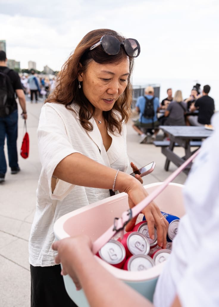 Corporate event photography for Grüvi at the Sound of Music Festival in Burlington on June 14, 2024 at Spencer Smith Park.