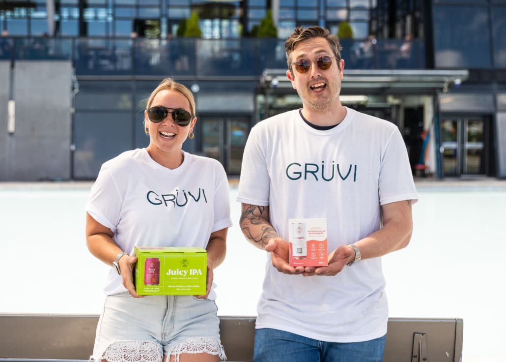 Corporate event photography for Grüvi at the Sound of Music Festival in Burlington on June 14, 2024 at Spencer Smith Park.