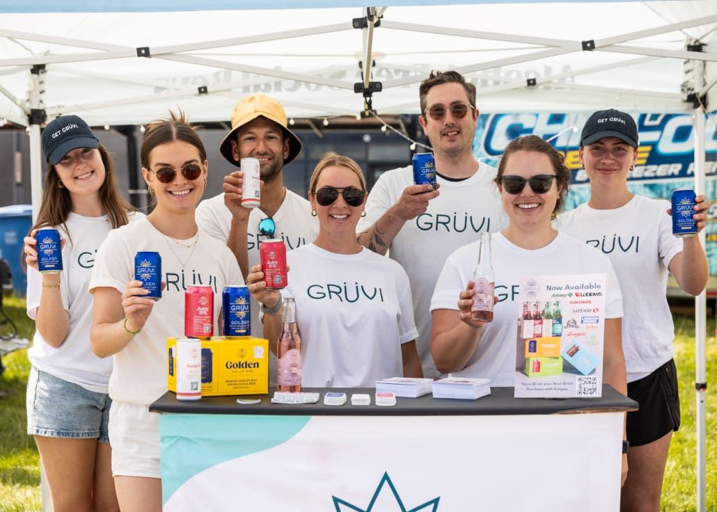 Corporate event photography for Grüvi at the Sound of Music Festival in Burlington on June 14, 2024 at Spencer Smith Park.