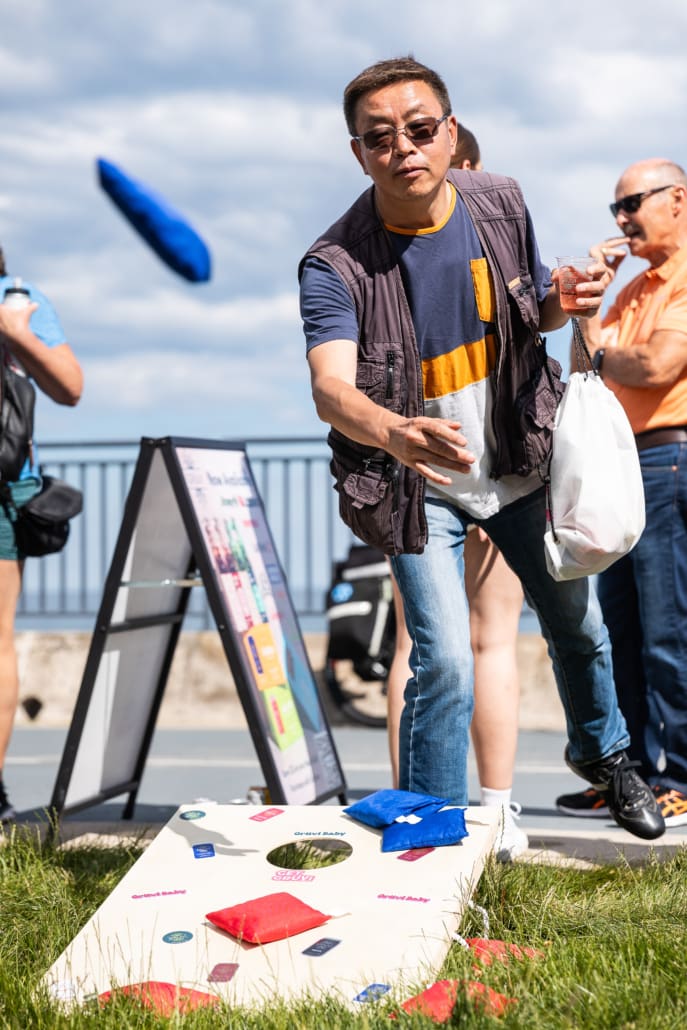 Corporate event photography for Grüvi at the Sound of Music Festival in Burlington on June 14, 2024 at Spencer Smith Park.