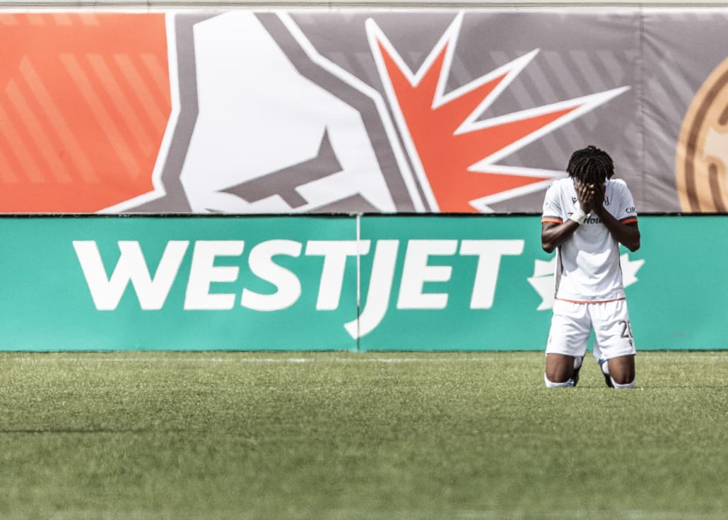 Canadian Premier League soccer action between Valour FC and Forge FC on June 22, 2024 at Tim Hortons Field in Hamilton