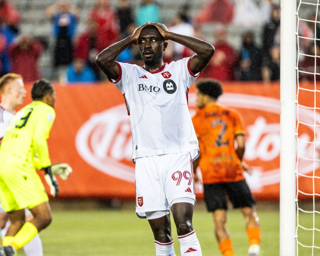 Canadian Championship action between Toronto FC and Forge FC on July 10, 2024 at Tim Hortons Field in Hamilton.