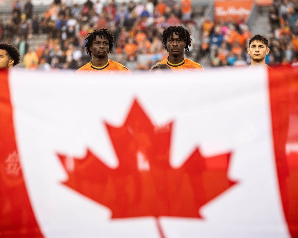 Canadian Championship action between Toronto FC and Forge FC on July 10, 2024 at Tim Hortons Field in Hamilton.