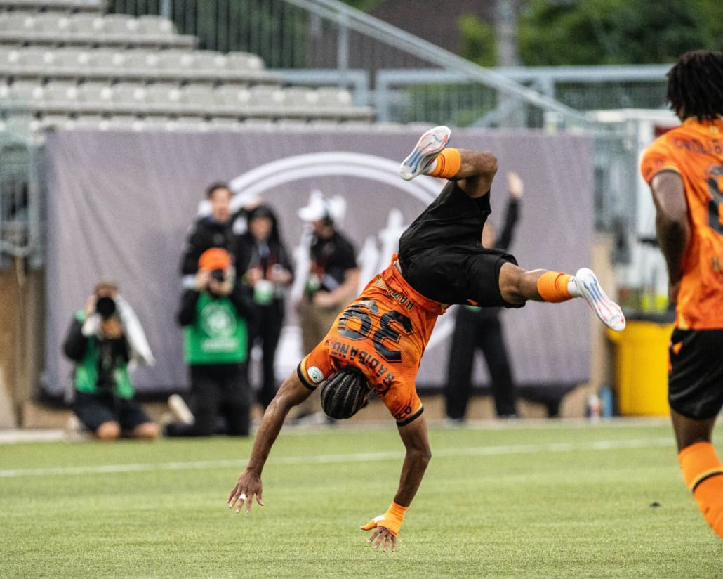 Canadian Championship action between Toronto FC and Forge FC on July 10, 2024 at Tim Hortons Field in Hamilton.