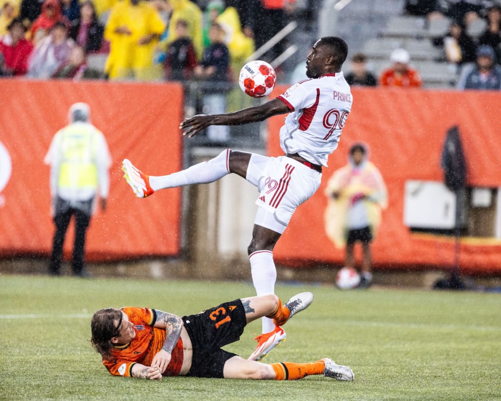 Canadian Championship action between Toronto FC and Forge FC on July 10, 2024 at Tim Hortons Field in Hamilton.