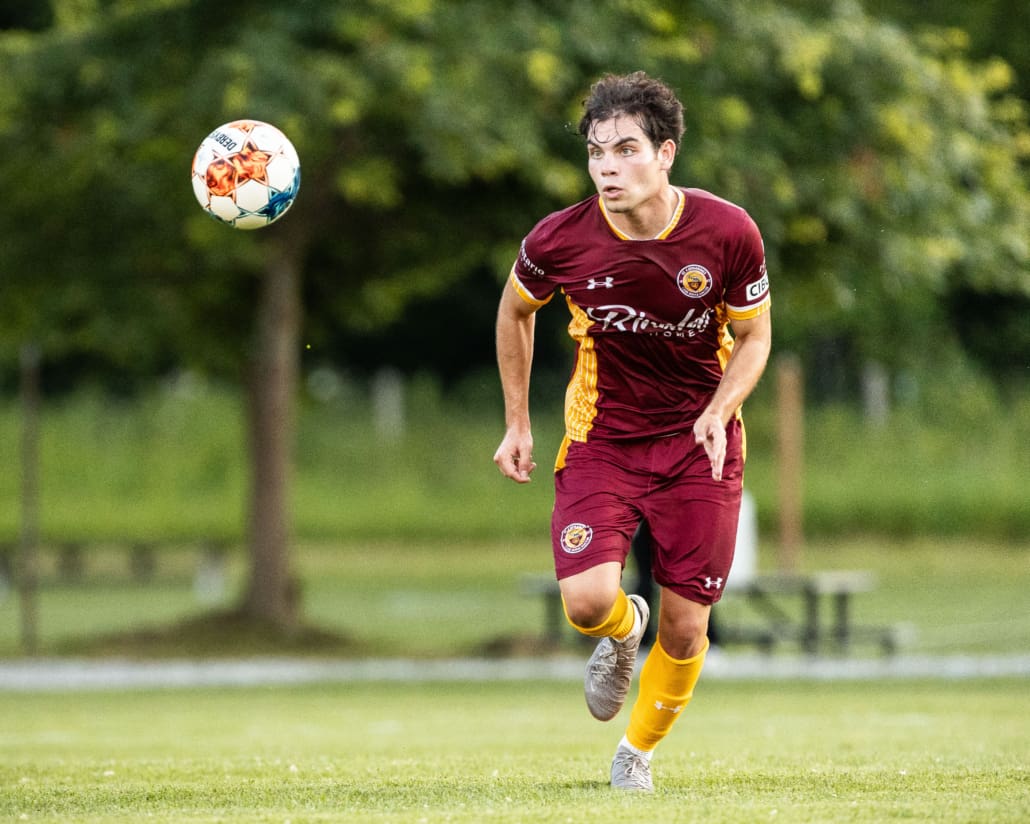 League1 Ontario soccer between BVB IA Waterloo and St. Catherines Roma Wolves on July 19, 2024 at Club Roma in St. Catharines.