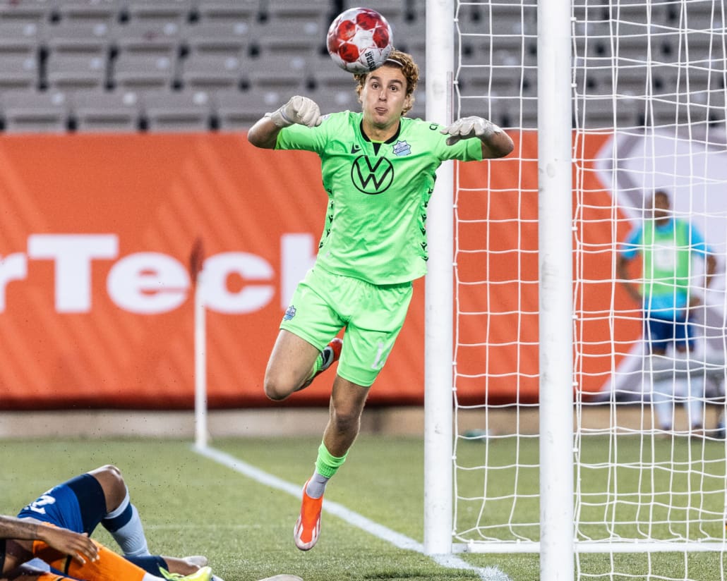 Canadian Premier League soccer game between Forge FC and HFX Wanderers FC on August 14, 2024 at Tim Hortons Field in Hamilton.