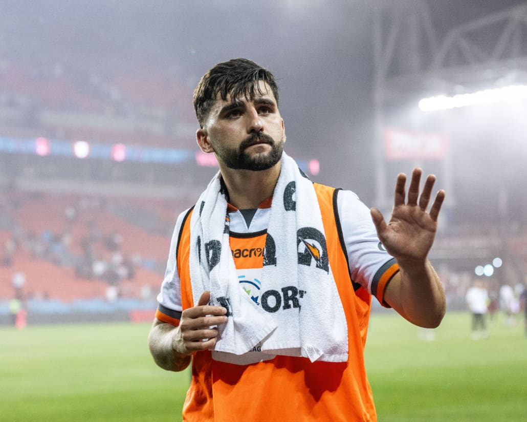 Canadian Championship semi-final action between Forge FC and Toronto FC on August 27, 2024 at BMO Field in Toronto.