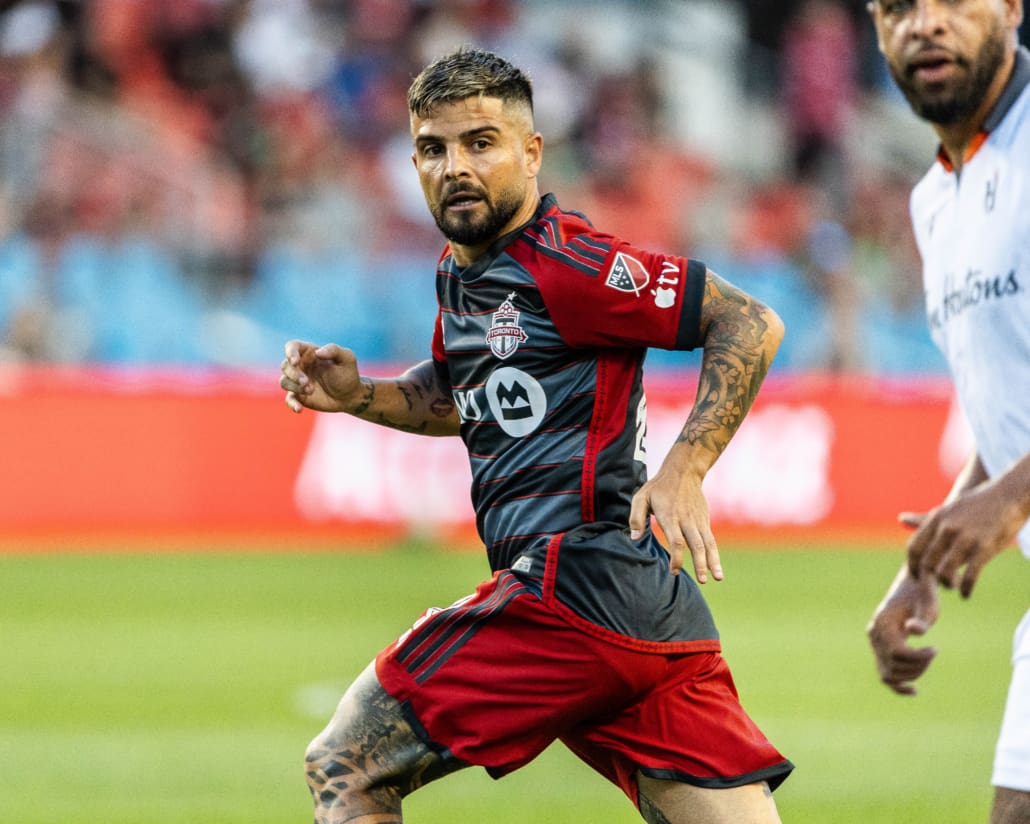 Canadian Championship semi-final action between Forge FC and Toronto FC on August 27, 2024 at BMO Field in Toronto.