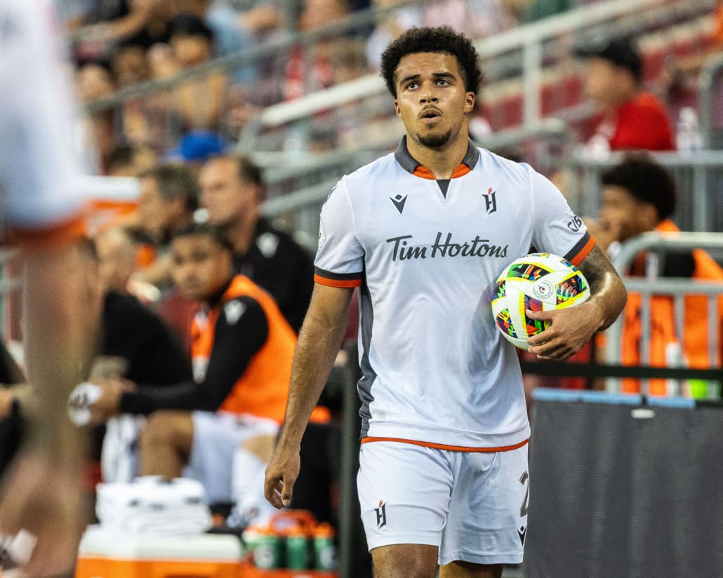 Canadian Championship semi-final action between Forge FC and Toronto FC on August 27, 2024 at BMO Field in Toronto.